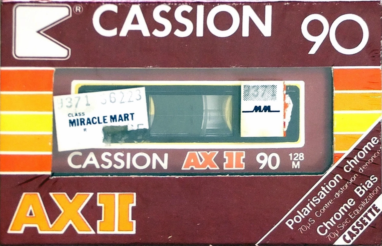 Compact Cassette Cassion AX II 90 Type II Chrome 1984 Canada