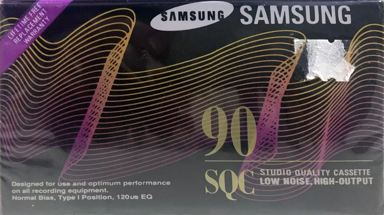 Compact Cassette Samsung SQC 90 Type I Normal 1996 North America