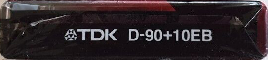 Compact Cassette TDK D 100 "D-90+10EB" Type I Normal 2000 Worldwide