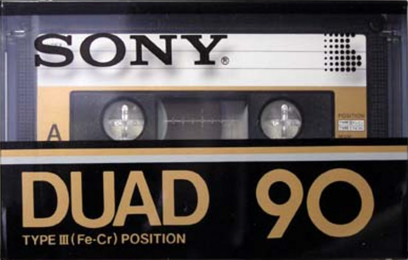 Compact Cassette Sony Duad 90 Type III Ferro Chrome 1983 Japan