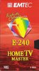 VHS, Video Home System Emtec Home TV Master 240 Type II Chrome 2002 Worldwide