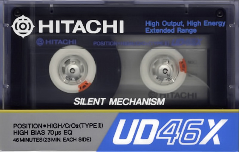 Compact Cassette Hitachi UDX 46 "UD46X" Type II Chrome 1985 Japan