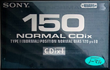 Compact Cassette Sony CDix I 150 "C-150CDX1E" Type I Normal 1997 Japan