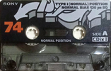 Compact Cassette Sony CDix I 74 "C-74CDX1C" Type I Normal 1995 Japan