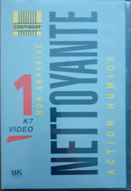 VHS, Video Home System Continent / Continente Cleaning Cassette 1985 France