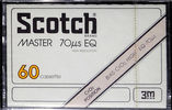 Compact Cassette Scotch Master 60 Type II Chrome 1977 Japan