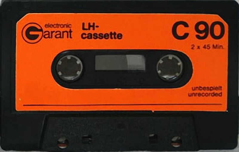 Compact Cassette Electronic Garant 90 "LH" Type I Normal Germany