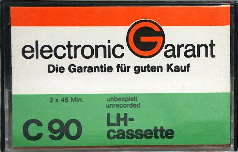 Compact Cassette Electronic Garant 90 "LH" Type I Normal Germany