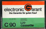 Compact Cassette Electronic Garant 90 "LH" Type I Normal Germany