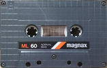 Compact Cassette Magnax ML 60 Type I Normal 1981 Japan