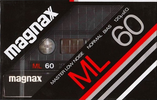 Compact Cassette Magnax ML 60 Type I Normal 1981 Japan