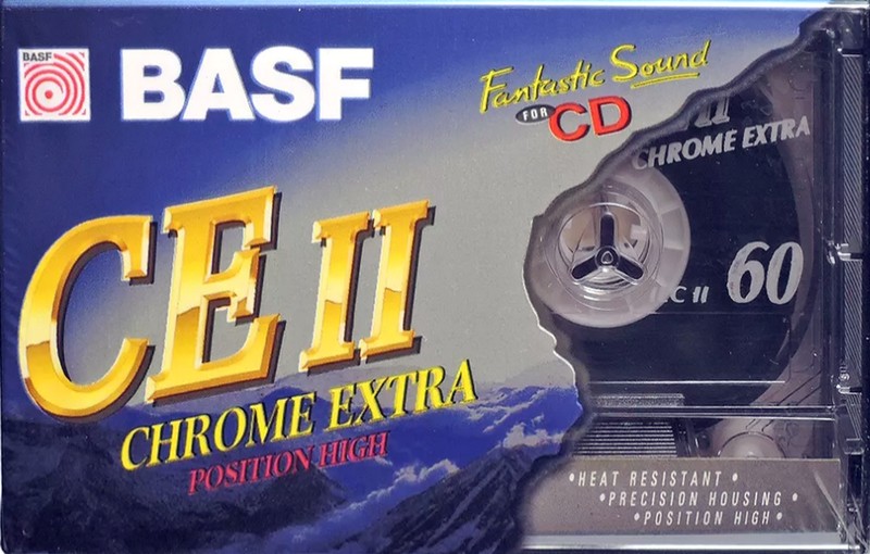 Compact Cassette BASF CE II Chrome Extra 60 Type II Chrome 1995 Latin America