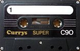 Compact Cassette Currys Super 90 Type I Normal 1978 UK