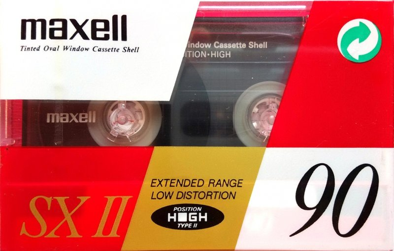 Compact Cassette Maxell SX 90 "SX II" Type II Chrome 1991 Europe