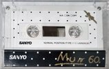 Compact Cassette Sanyo Mun 60 "C-U60MW(W)" Type I Normal 1986 Japan
