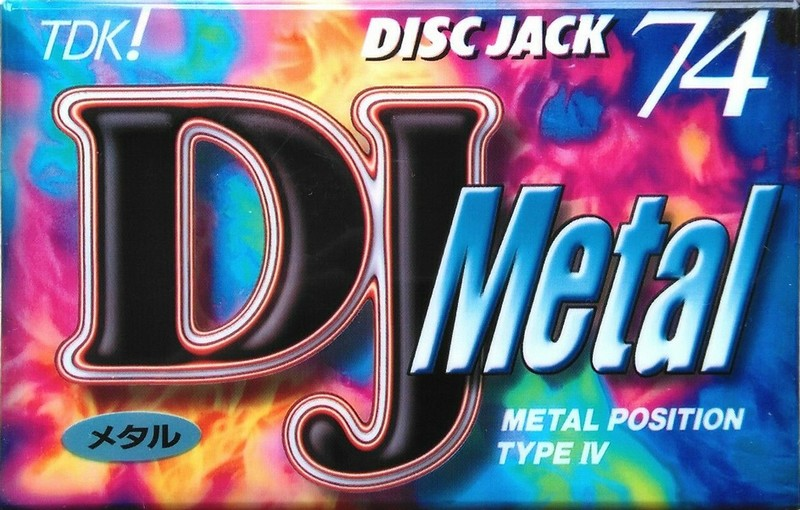 Compact Cassette TDK DJ Metal Disc Jack 74 "DJM-74N" Type IV Metal 1996 Japan
