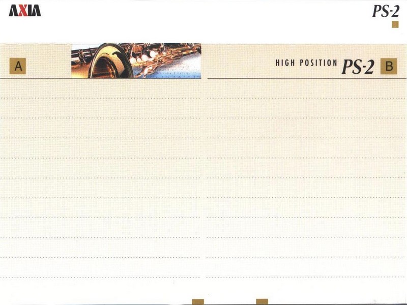 Compact Cassette AXIA PS-II / PS-2 40 "PS2H 40" Type II Chrome 1996 Japan