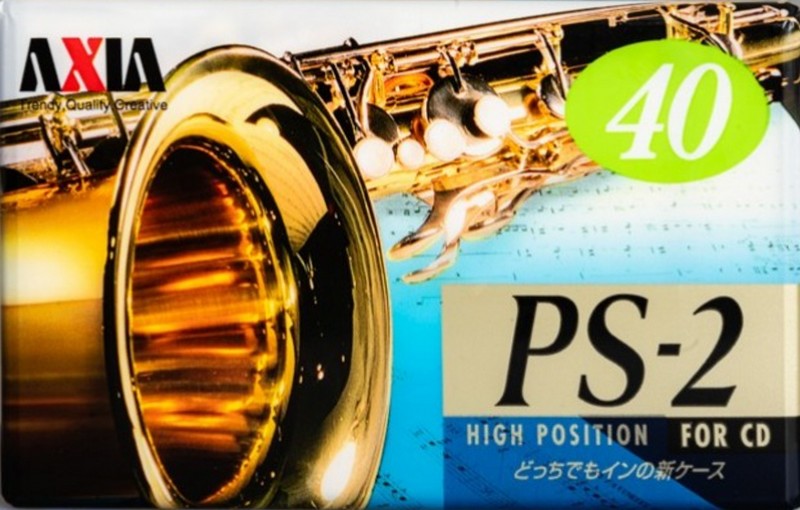 Compact Cassette AXIA PS-II / PS-2 40 "PS2H 40" Type II Chrome 1996 Japan