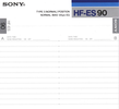 Compact Cassette Sony HF-ES 90 "HF-ES 90N" Type I Normal 1986 Europe
