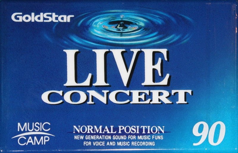 Compact Cassette Goldstar Live concert 90 Type I Normal 1993 Japan
