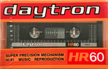 Compact Cassette Daytron HR 60 Type I Normal 1984 South Korea