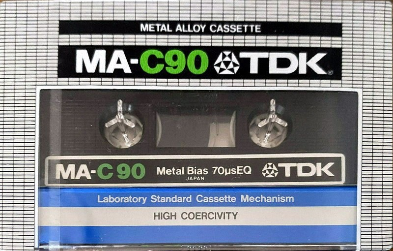 Compact Cassette TDK MA 90 Type IV Metal 1979 Europe, USA