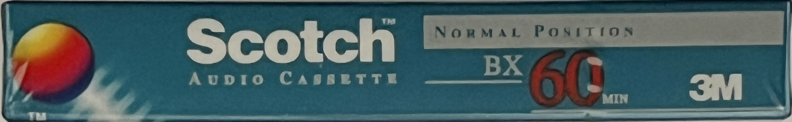 Compact Cassette Scotch BX 60 Type I Normal 1993 Worldwide