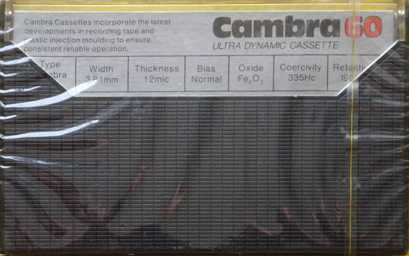 Compact Cassette Cambra 60 Type I Normal Unknown Country