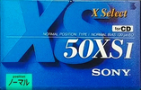 Compact Cassette Sony X Select 50 "C-50XS1" Type I Normal 1994 Japan