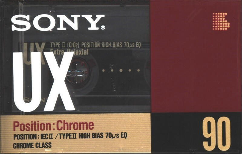 Compact Cassette Sony UX 90 Type II Chrome 1990 Europe