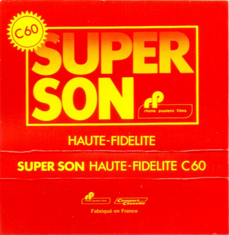 Compact Cassette Super Son 60 Type I Normal France