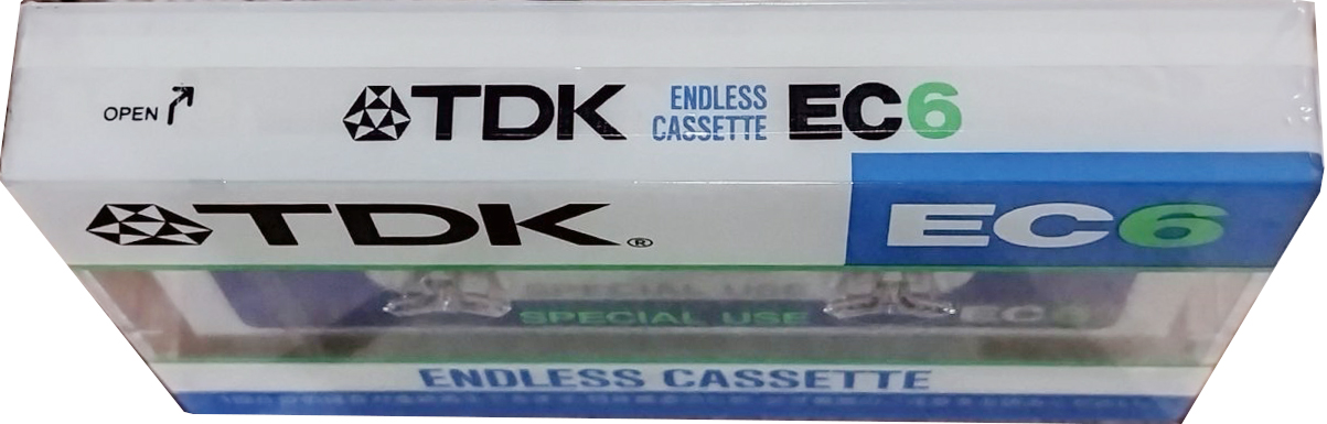 Compact Cassette TDK EC Endless 6 "EC-6N" Endless Cassette 1982 Japan