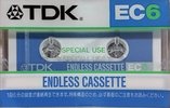 Compact Cassette TDK EC Endless 6 "EC-6N" Endless Cassette 1982 Japan