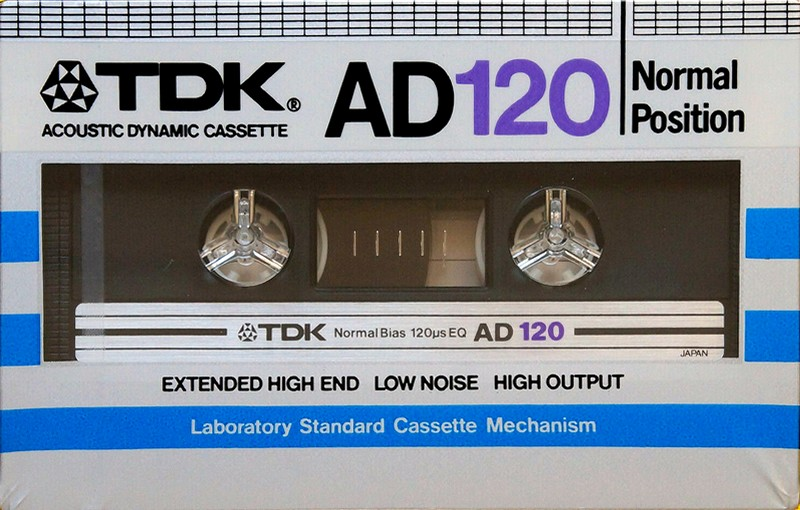 Compact Cassette TDK AD 120 Type I Normal 1982 Europe