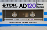 Compact Cassette TDK AD 120 Type I Normal 1982 Europe