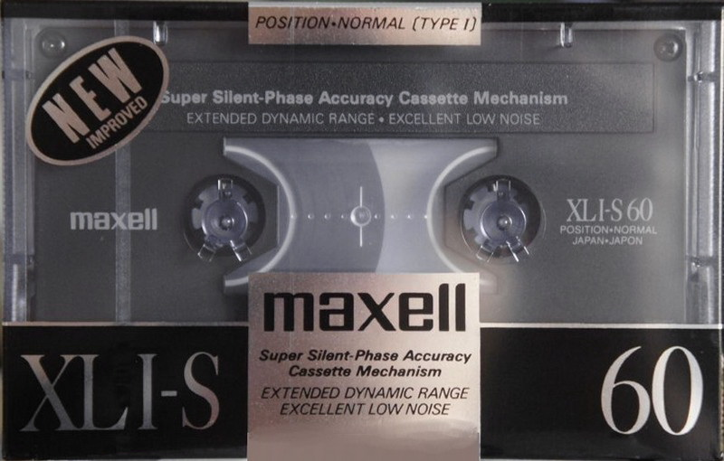 Compact Cassette Maxell XLI-S 60 Type I Normal 1988 Japan
