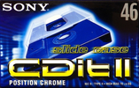 Compact Cassette Sony CDit II 46 "C-46CDIT2C" Type II Chrome 1998 Europe