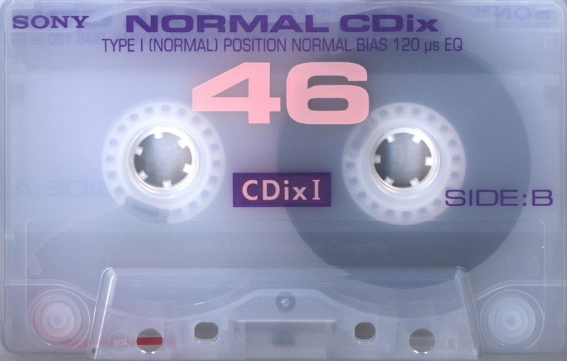 Compact Cassette Sony CDix I 46 "C-46CDX1E" Type I Normal 1997 Japan