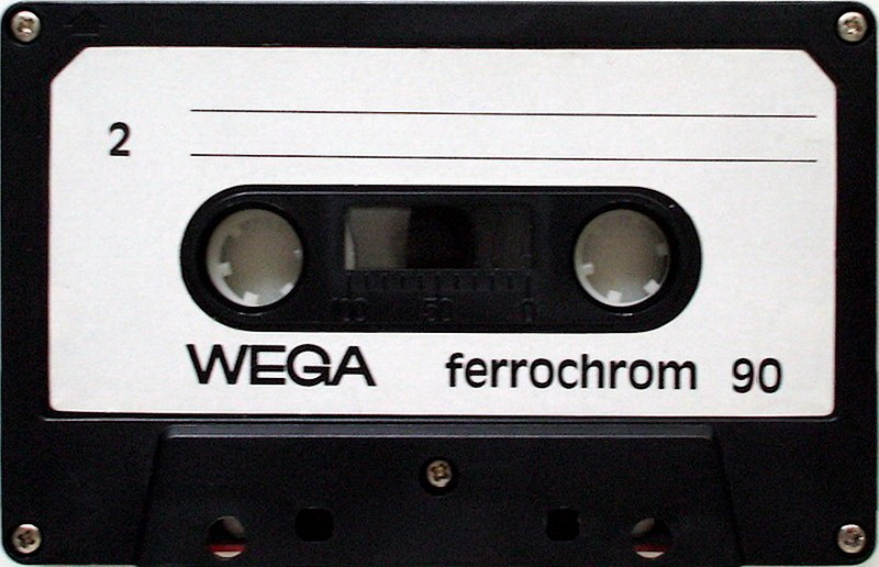 Compact Cassette Wega 90 Type III Ferro Chrome 1980 Germany