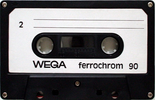 Compact Cassette Wega 90 Type III Ferro Chrome 1980 Germany