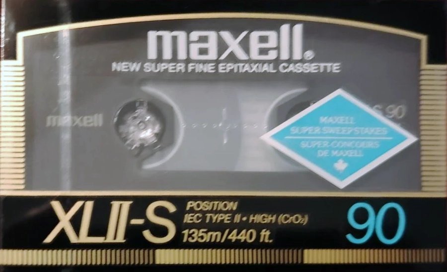 Compact Cassette Maxell XLII-S 90 Type II Chrome 1986 North America