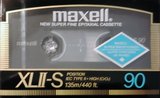 Compact Cassette Maxell XLII-S 90 Type II Chrome 1986 North America
