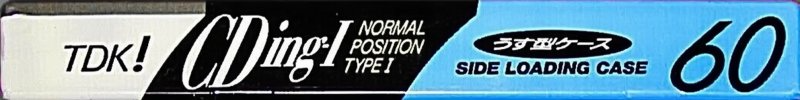 Compact Cassette TDK CDing 1 60 "CDING1-60R" Type I Normal 1992 Japan
