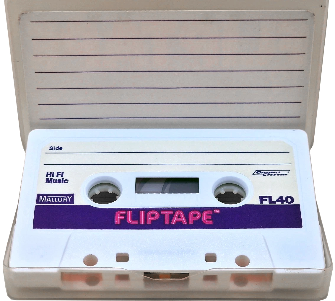 Compact Cassette Mallory FL 40 "Fliptape" Type I Normal USA