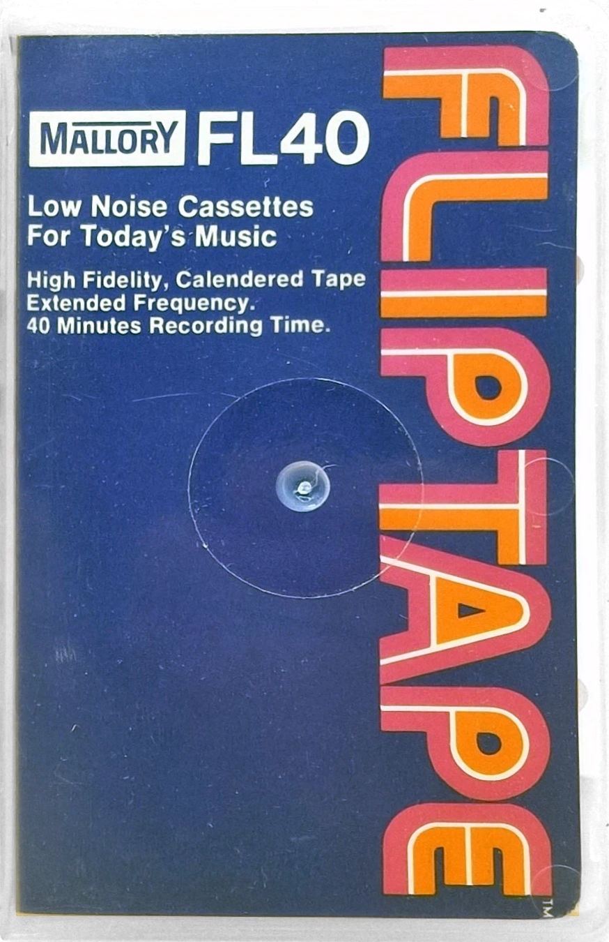 Compact Cassette Mallory FL 40 "Fliptape" Type I Normal USA