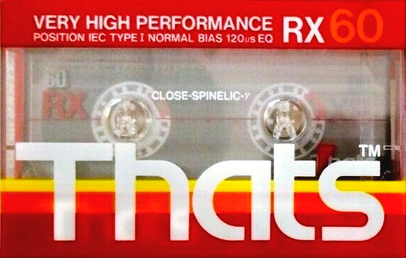 Compact Cassette Thats RX 60 Type I Normal 1989 Europe