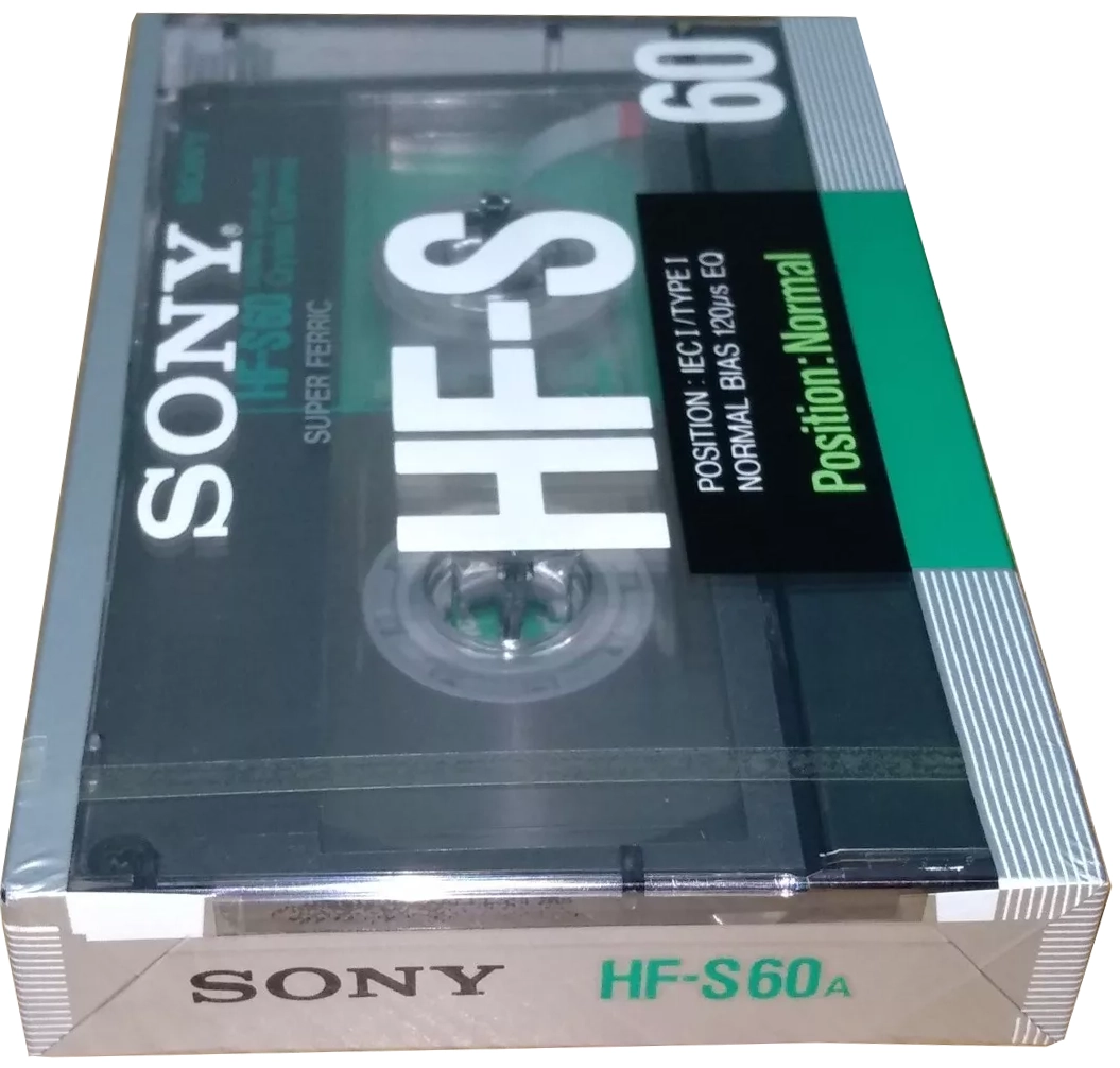 Compact Cassette Sony HF-S 60 "HF-S60A" Type I Normal 1988 Europe