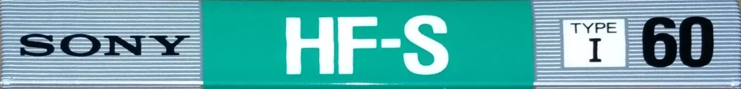 Compact Cassette Sony HF-S 60 "HF-S60A" Type I Normal 1988 Europe