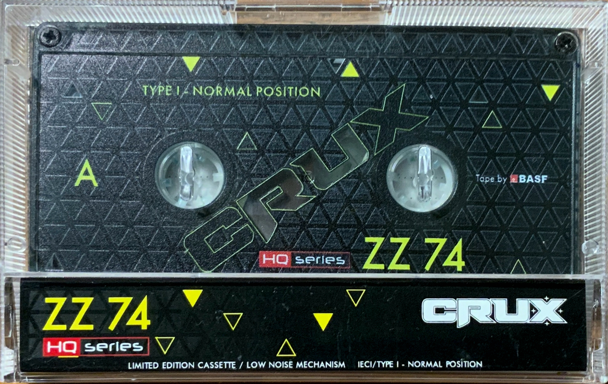 Compact Cassette CRUX ZZ 74 "HQ series" Type I Normal 2022 Worldwide