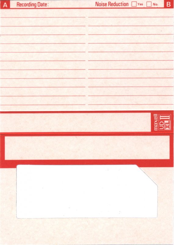 Compact Cassette Maxell UD XLII 60 Type II Chrome 1977 Europe